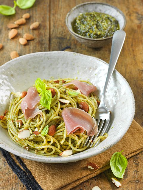 Spaghettis au pesto d'amande et basilic - Recette à Prix Engagés Septembre 2024 Spaghettis au pesto d'amande et basilic - Recette à Prix Engagés Septembre 2024