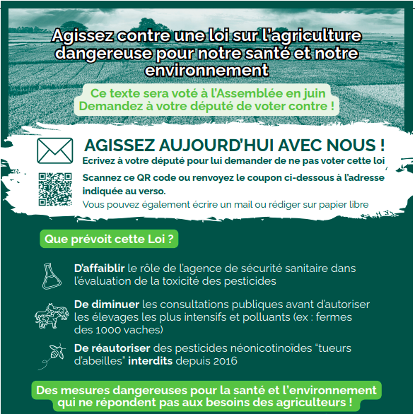 🚨 Agriculture bio en danger : mobilisons-nous contre la loi Duplomb ! 🐝🌱 🚨 Agriculture bio en danger : mobilisons-nous contre la loi Duplomb ! 🐝🌱