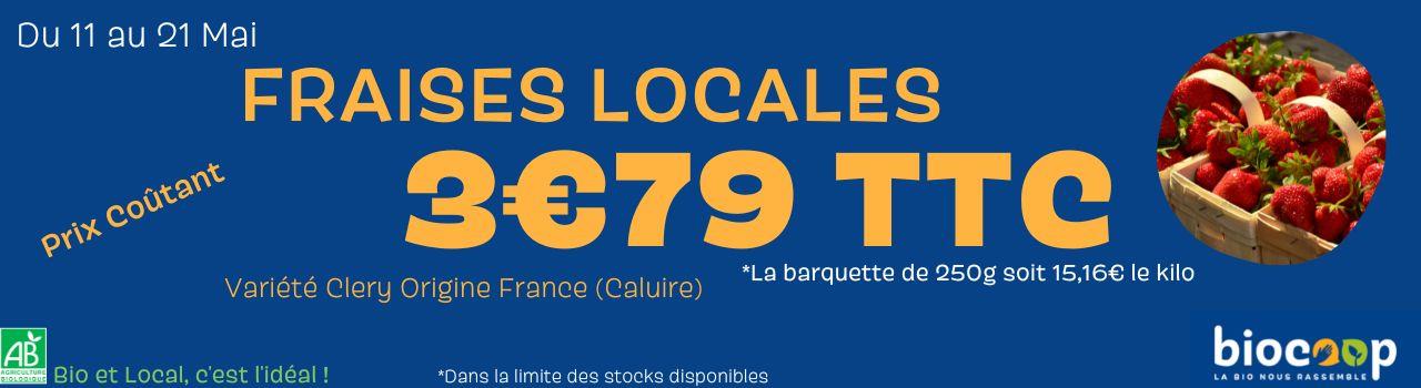 Du 11 au 21 Mai, les Fraises Rondes sont à 3€79 la barquette de 250g !